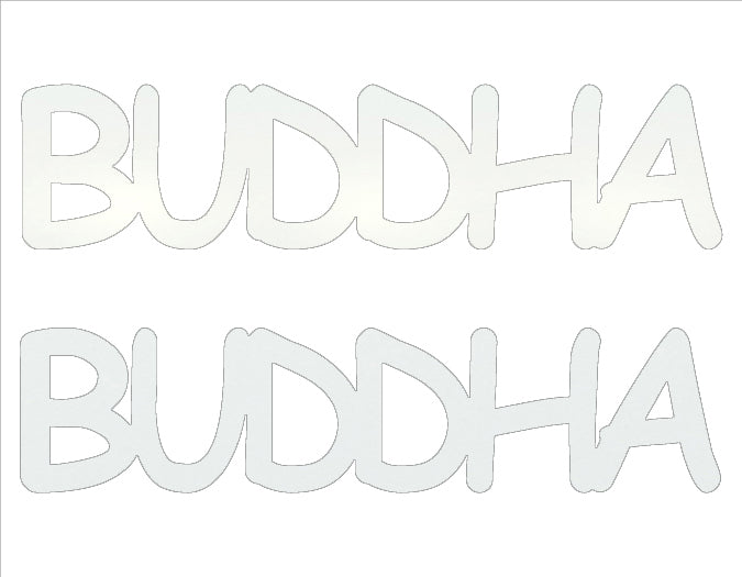 Custom-Buzz Word - BUDDHA White