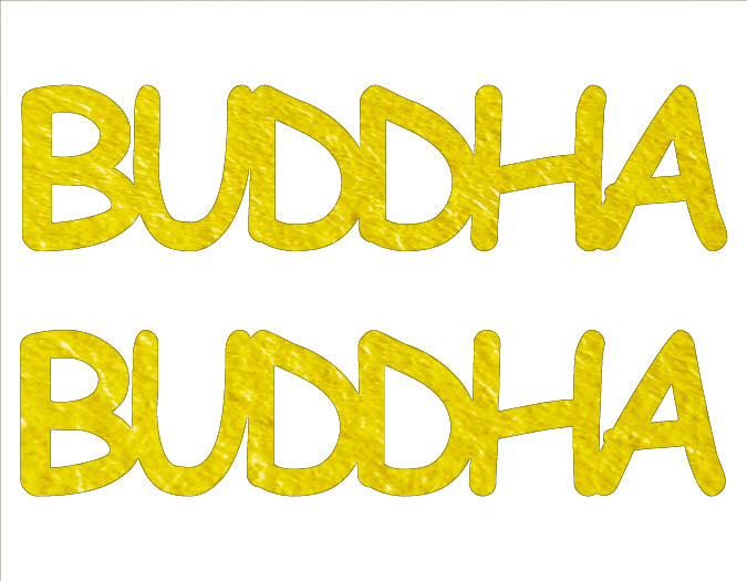 Custom-Buzz Word - BUDDHA Yellow Paper