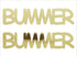 Custom-Buzz Word - BUMMER Gold