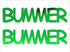 Custom-Buzz Word - BUMMER Green