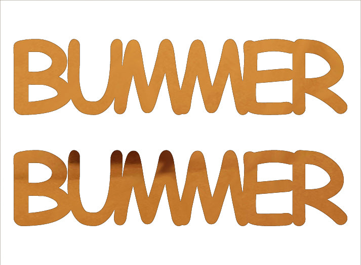 Custom-Buzz Word - BUMMER Orange