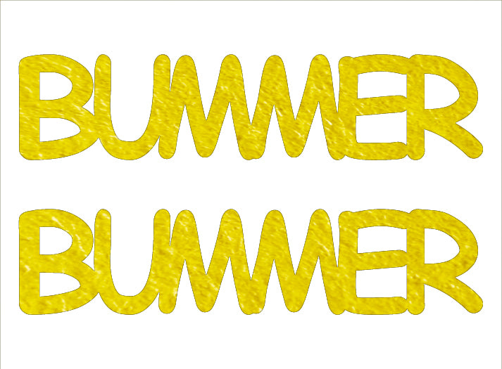 Custom-Buzz Word - BUMMER Yellow Paper