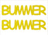 Custom-Buzz Word - BUMMER Yellow Paper