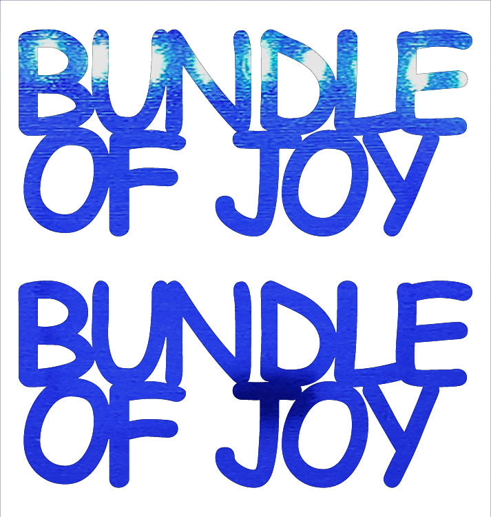 Custom-Buzz Word - BUNDLE OF JOY Blue Royal