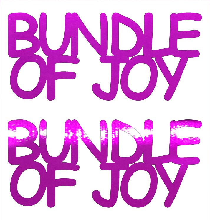 Custom-Buzz Word - BUNDLE OF JOY Fuchsia