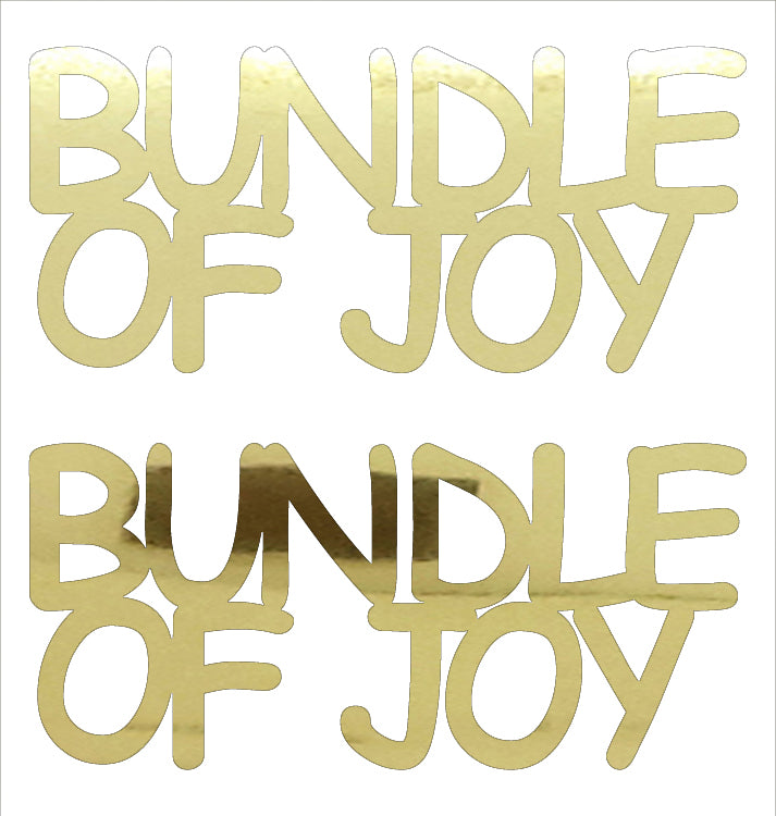 Custom-Buzz Word - BUNDLE OF JOY Gold