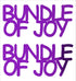 Custom-Buzz Word - BUNDLE OF JOY Purple