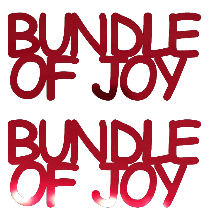 Custom-Buzz Word - BUNDLE OF JOY Red