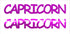 Custom-Buzz Word - CAPRICORN Fuchsia