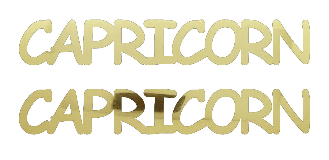 Custom-Buzz Word - CAPRICORN Gold