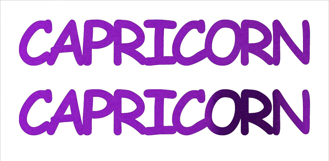 Custom-Buzz Word - CAPRICORN Purple