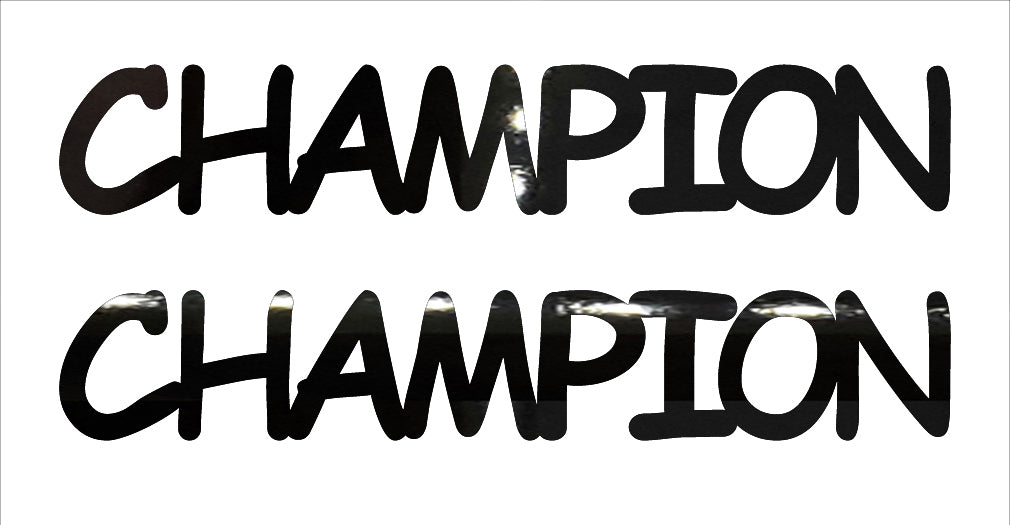 Custom-Buzz Word - CHAMPION Black