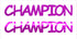 Custom-Buzz Word - CHAMPION Fuchsia