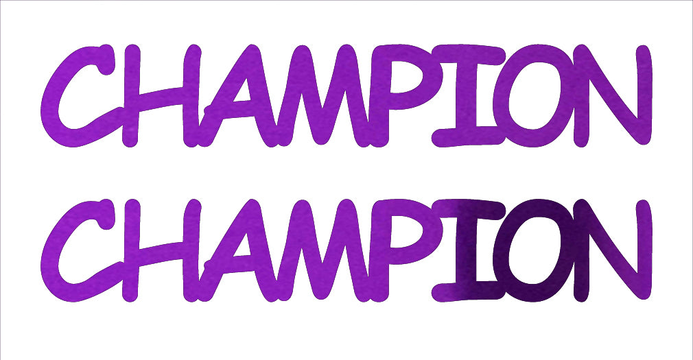 Custom-Buzz Word - CHAMPION Purple