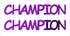 Custom-Buzz Word - CHAMPION Purple