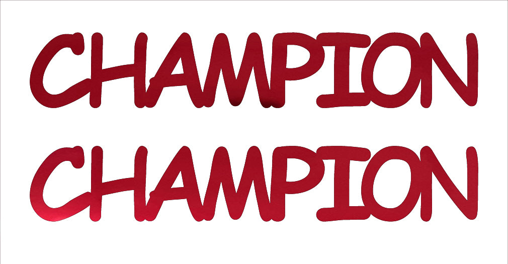 Custom-Buzz Word - CHAMPION Red