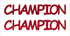 Custom-Buzz Word - CHAMPION Red