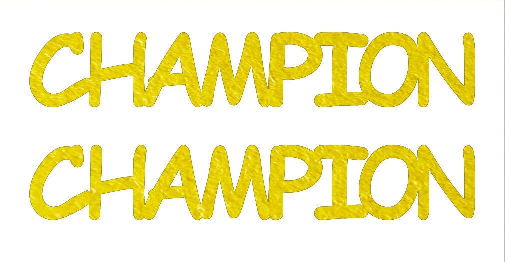 Custom-Buzz Word - CHAMPION Yellow Paper