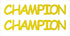 Custom-Buzz Word - CHAMPION Yellow Paper