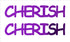 Custom-Buzz Word - CHERISH Purple