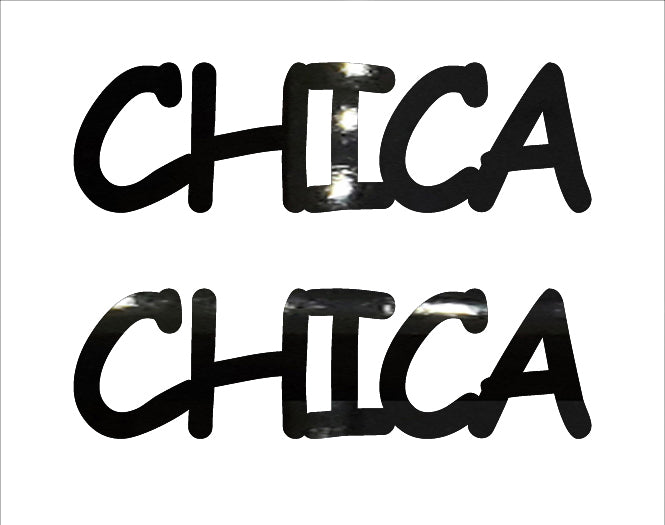 Custom-Buzz Word - CHICA Black