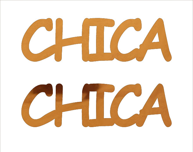 Custom-Buzz Word - CHICA Orange