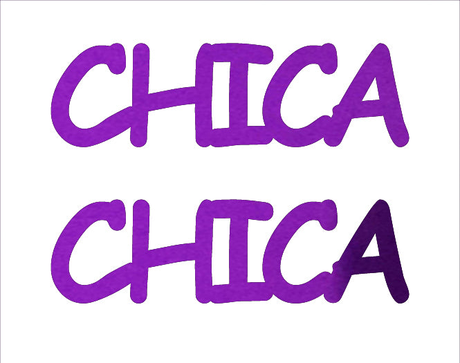 Custom-Buzz Word - CHICA Purple