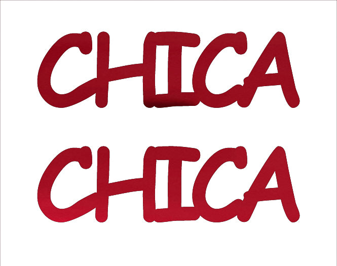 Custom-Buzz Word - CHICA Red