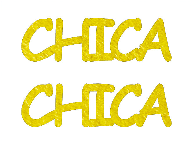 Custom-Buzz Word - CHICA Yellow Paper