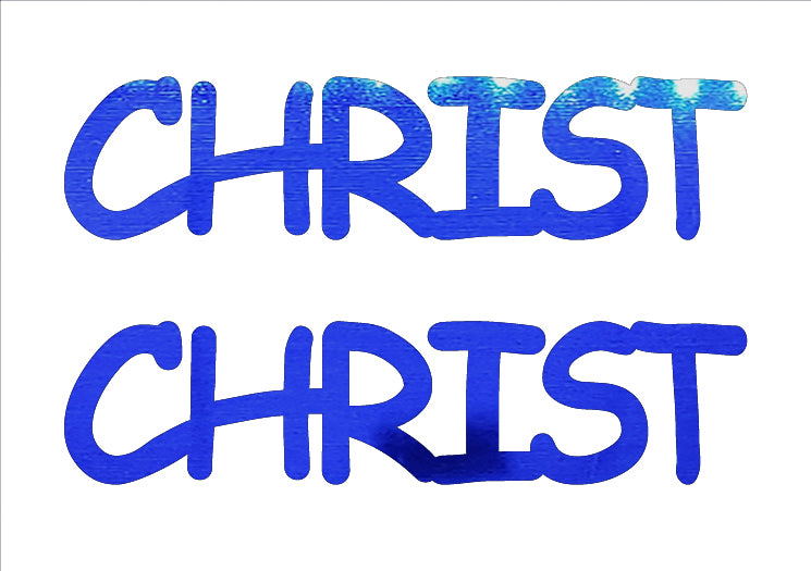 Custom-Buzz Word - CHRIST Blue Royal