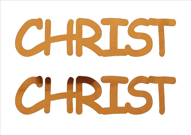 Custom-Buzz Word - CHRIST Orange