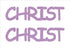 Custom-Buzz Word - CHRIST Pink