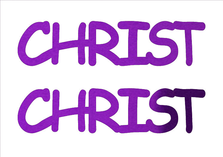 Custom-Buzz Word - CHRIST Purple