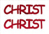 Custom-Buzz Word - CHRIST Red