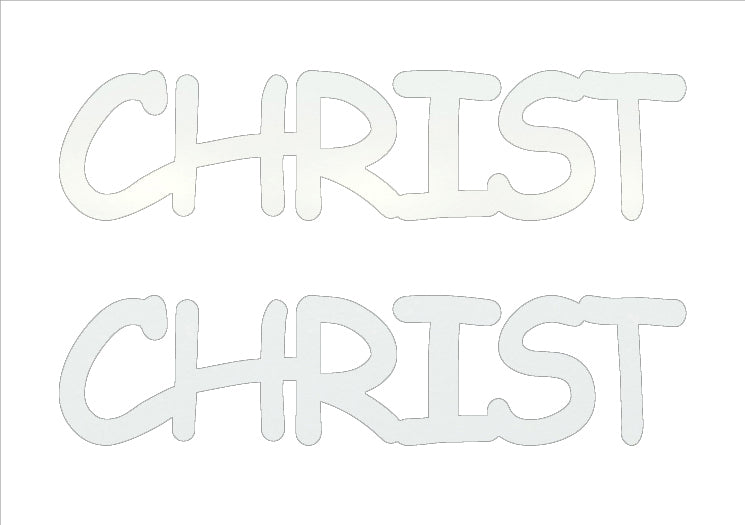 Custom-Buzz Word - CHRIST White