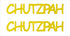 Custom-Buzz Word - CHUTZPAH Yellow Paper