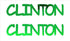 Custom-Buzz Word - CLINTON Green