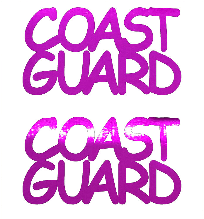 Custom-Buzz Word - COAST GUARD Fuchsia