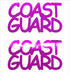 Custom-Buzz Word - COAST GUARD Fuchsia