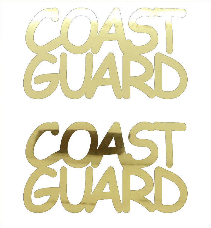 Custom-Buzz Word - COAST GUARD Gold