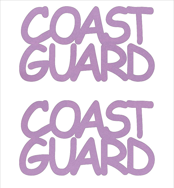 Custom-Buzz Word - COAST GUARD Pink