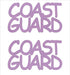 Custom-Buzz Word - COAST GUARD Pink