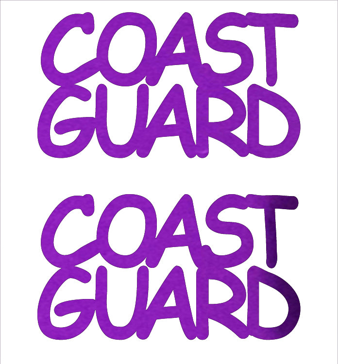 Custom-Buzz Word - COAST GUARD Purple