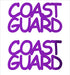 Custom-Buzz Word - COAST GUARD Purple