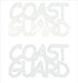 Custom-Buzz Word - COAST GUARD White