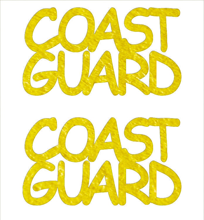 Custom-Buzz Word - COAST GUARD Yellow Paper