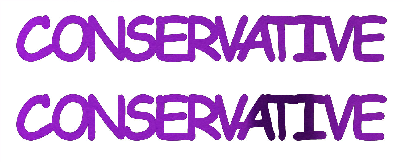 Custom-Buzz Word - CONSERVATIVE Purple