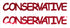 Custom-Buzz Word - CONSERVATIVE Red