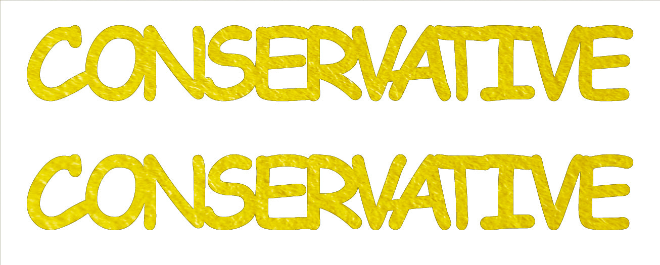 Custom-Buzz Word - CONSERVATIVE Yellow Paper