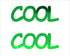 Custom-Buzz Word - COOL Green